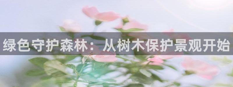 新宝gg3：绿色守护森林：从树木保护景观开始