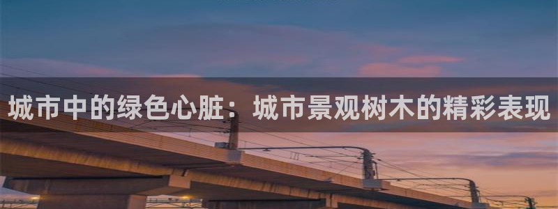 新宝GG厮78778：城市中的绿色心脏：城市景观树木的精彩表现
