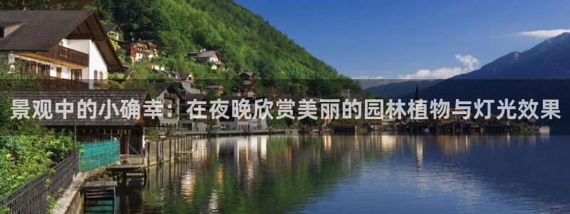 新宝gg q：景观中的小确幸：在夜晚欣赏美丽的园林植物与灯光效果